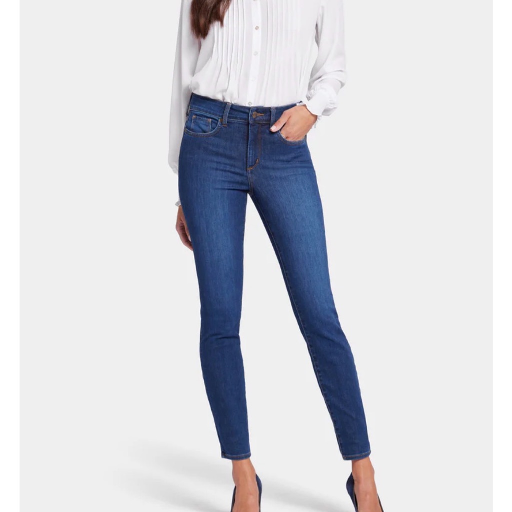 Nydj Deep Indigo Ami Skinny Jeans  Extra Long 36 Inseam